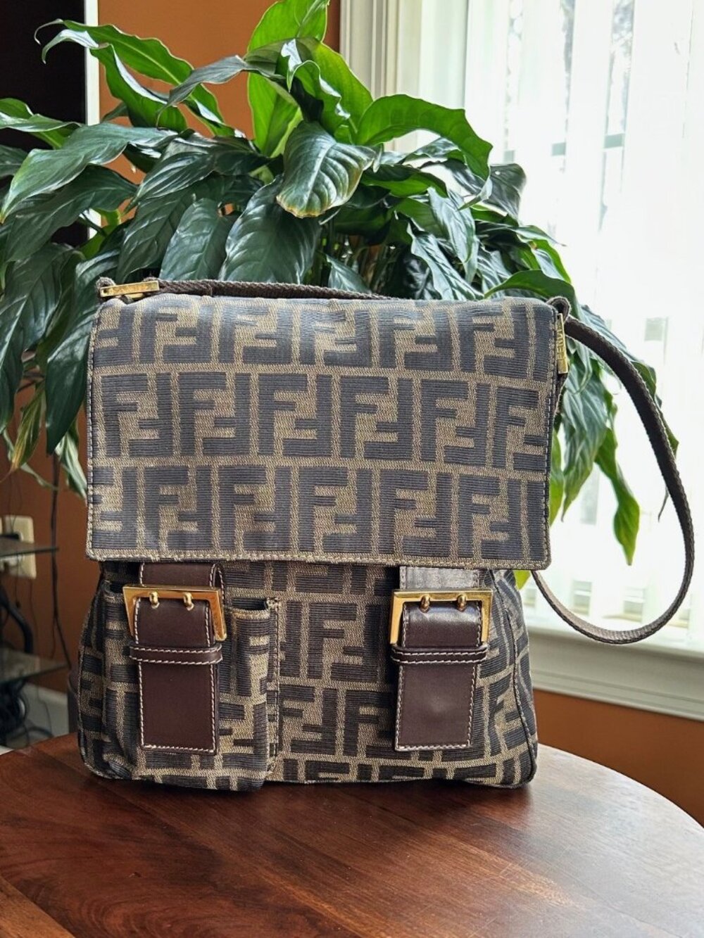 FENDI Zucca Shoulder Bag